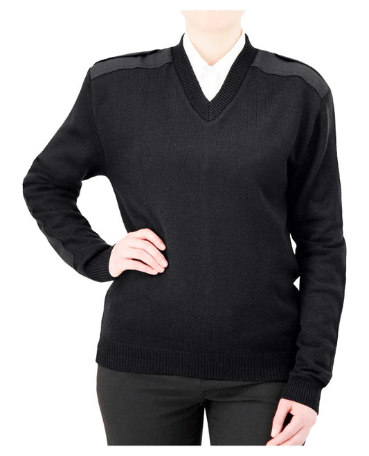 JERSEY KNIT MILITARY STYLE SWEATER